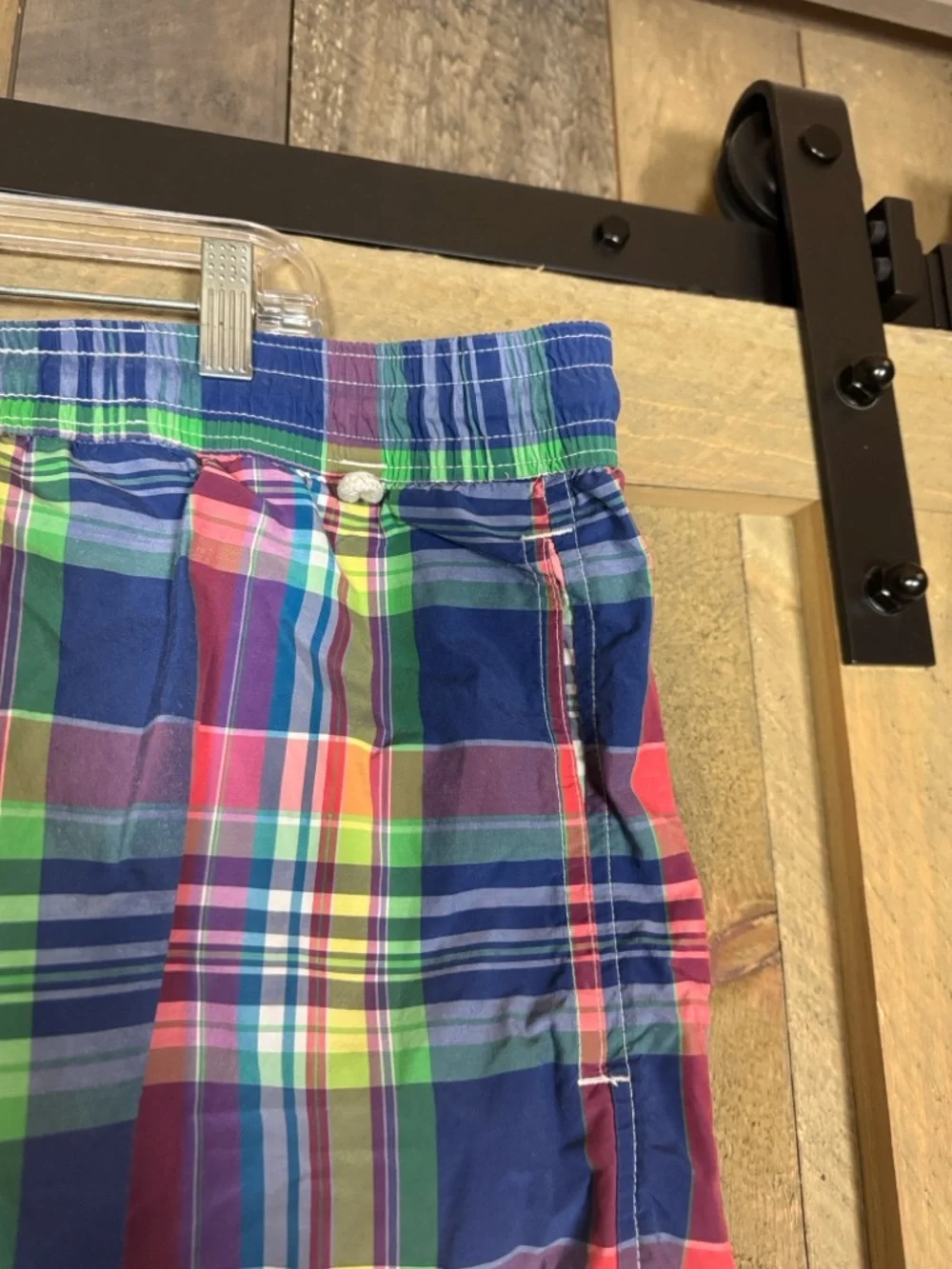 Vintage Polo Ralph Lauren multicolor plaid swim trunks Size 4XB / 4X